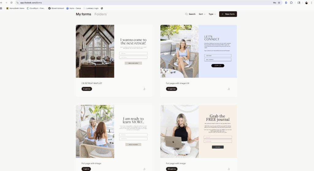 email opt in, flodesk partner, email marketing, join my list